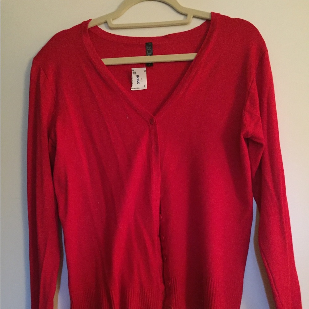 Red Cardigan, L